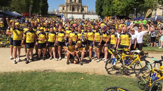 Cycling to Paris for the benefit of children with cancer